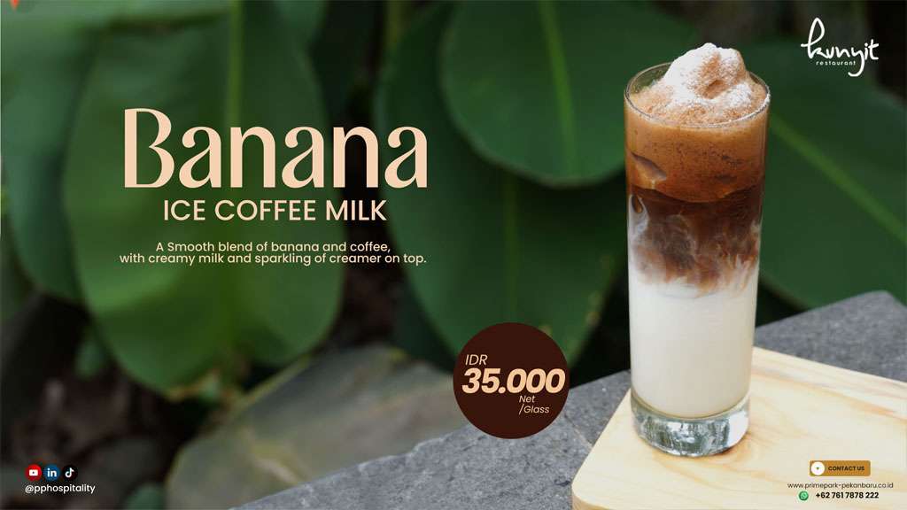 Banana Ice Coffee Milk