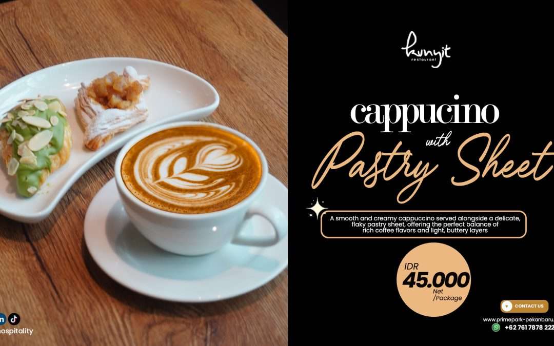 Cappucino With Pastry Sheet