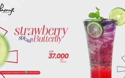 Strawberry Splash Butterfly