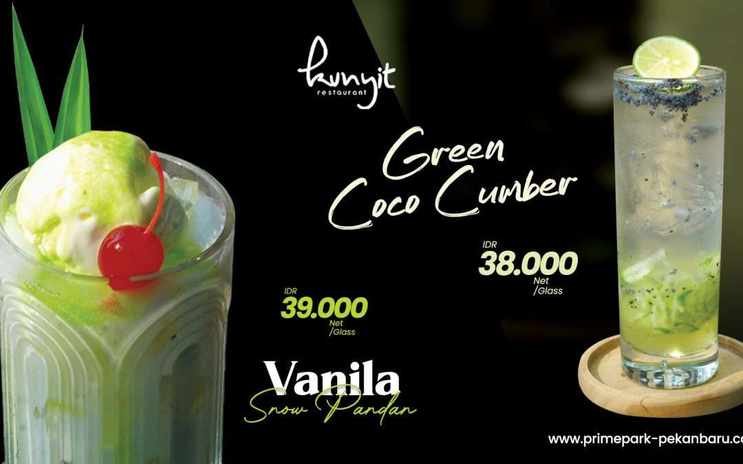 Green Coco Cumber and Vanila Snow Pandan
