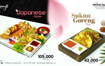 Japanese Platter and Sukun Goreng